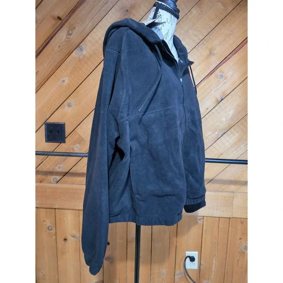 Nike Womens Therma-FIT Fleece Full Zip Hoodie Black Plus Size 2X NWT - Picture 3 of 4